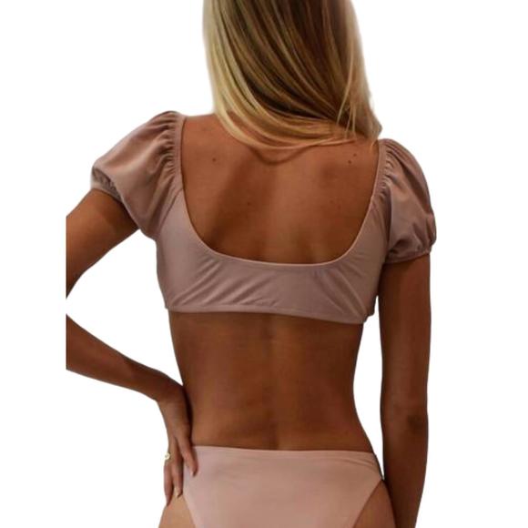 NEW OLIVE SURF the breelyn bikini top in sandy rose - Picture 2 of 3